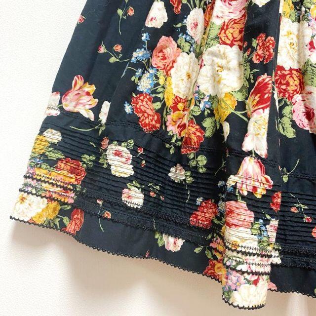 PINK HOUSE 花束 ギャザー スカート スカート レディースのスカート(ロングスカート)の商品写真