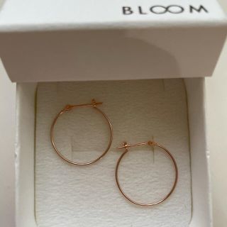 ブルーム(BLOOM)のbloom  K10ピンクゴールドフープピアス(ピアス)