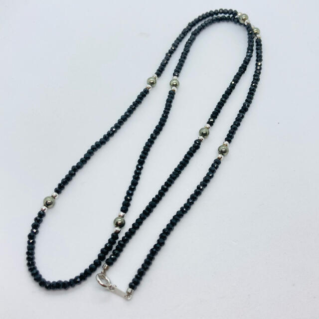 訳あり K18WG スピネル ロングネックレス