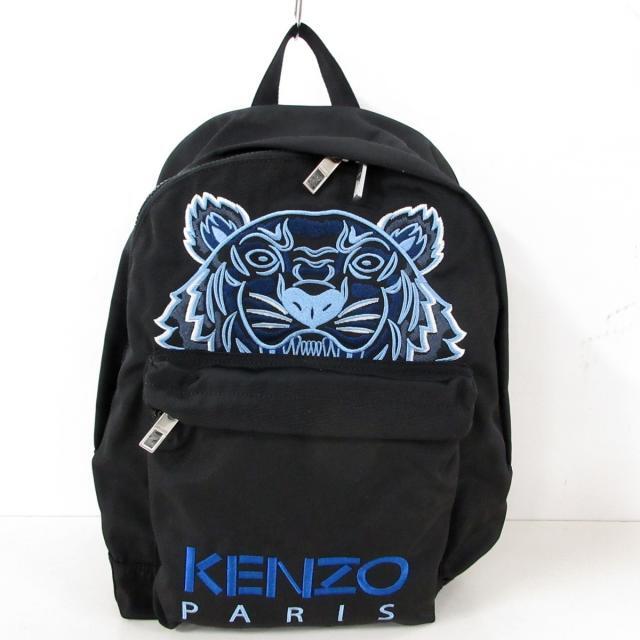 KENZO(ケンゾー)のケンゾー新品同様  5SF300 黒×ブルー レディースのバッグ(リュック/バックパック)の商品写真