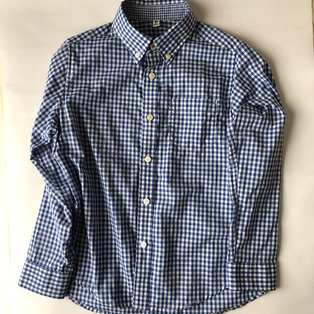 UNIQLO(ユニクロ)のユニクロ　シャツ　140㎝ キッズ/ベビー/マタニティのキッズ服男の子用(90cm~)(Tシャツ/カットソー)の商品写真