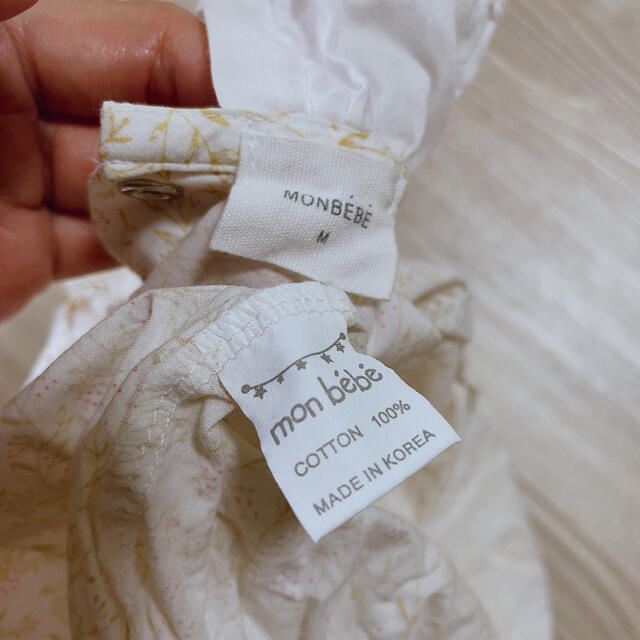 Bonpoint(ボンポワン)のmonbebe ロンパース　M size キッズ/ベビー/マタニティのベビー服(~85cm)(ロンパース)の商品写真