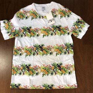 ザラ(ZARA)の【未使用】ZARA Tシャツ L(Tシャツ/カットソー(半袖/袖なし))