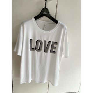 ナルシス(Narcissus)のラインストーンLOVETシャツインポートキラキラデニムスカートワイドパンツ韓国(Tシャツ(半袖/袖なし))