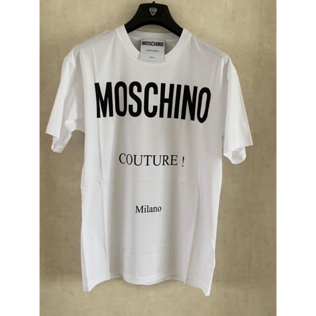 店舗 MOSCHINO ビッグシルエット バックロゴプリント 半袖シャツ