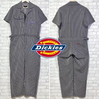 ディッキーズ(Dickies)のDickies ディッキーズ  つなぎ オールインワン ヒッコリー柄 半袖(サロペット/オーバーオール)