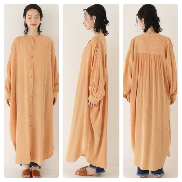 JOURNAL STANDARD(ジャーナルスタンダード)の美品 relume OR/オーアールDRAPE DRESS ワンピース レディースのワンピース(ロングワンピース/マキシワンピース)の商品写真