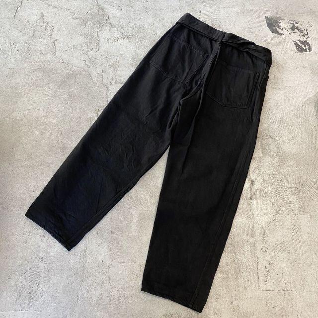 COMOLI - 20ss 名作 COMOLI デニム ベルテッド パンツ BLACK COMOLI - 20ss 名作 COMOLI デニム ベルテッド パンツ BLACK