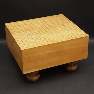 碁盤 天然木 木製 高級品 厚み17cm へそ有 古美術品(囲碁/将棋)