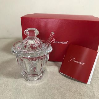 バカラ(Baccarat)の美品　バカラ　クリスタル　ジャムポットセット(食器)