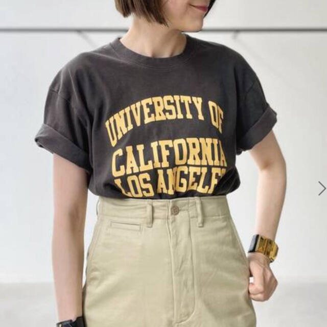 L'Appartement DEUXIEME CLASSE(アパルトモンドゥーズィエムクラス)のアパルトモン GOOD ROCK SPEED College T-sh ブラック レディースのトップス(Tシャツ(半袖/袖なし))の商品写真