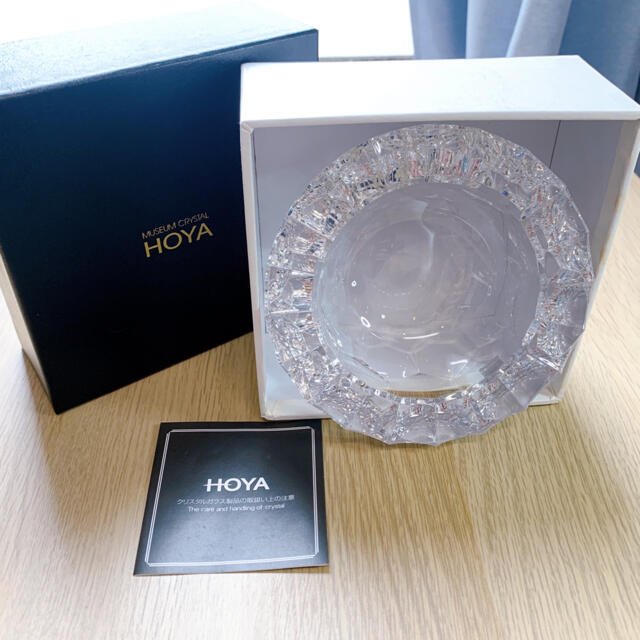 新品！HOYA CRYSTAL ホヤ クリスタル 灰皿 ガラス クリスタルガラス | フリマアプリ ラクマ