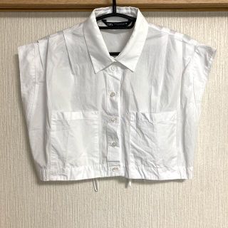 ザラ(ZARA)のZARA  クロップド丈シャツ(シャツ/ブラウス(半袖/袖なし))