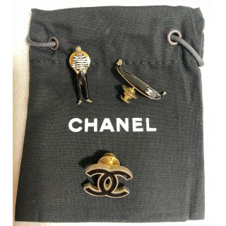 CHANEL シャネル ビジューブローチ 3点セット ココ シャネル