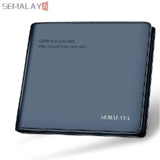 【新品】紺色 二つ折り 財布 スリム slim WALLET(折り財布)