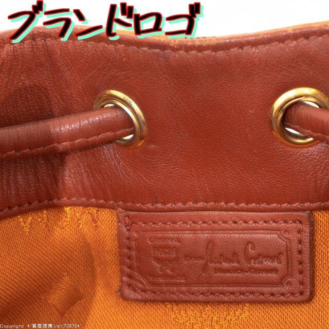 MCM:巾着型斜め掛けミニバッグ/ヴィセトス コーテッドキャンバス MCM:巾着型斜め掛けミニバッグ/ヴィセトス コーテッドキャンバス