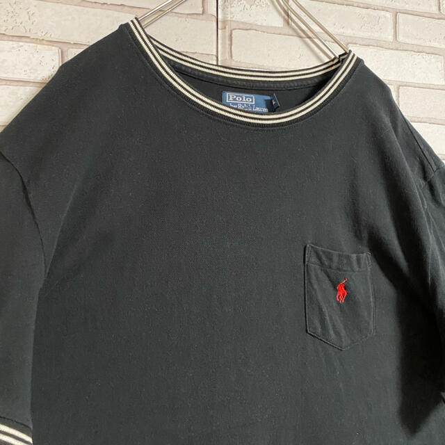 POLO RALPH LAUREN(ポロラルフローレン)の90s 古着 ポロ ラルフローレン ポケット 刺繍ロゴ ビッグシルエット メンズのトップス(Tシャツ/カットソー(半袖/袖なし))の商品写真