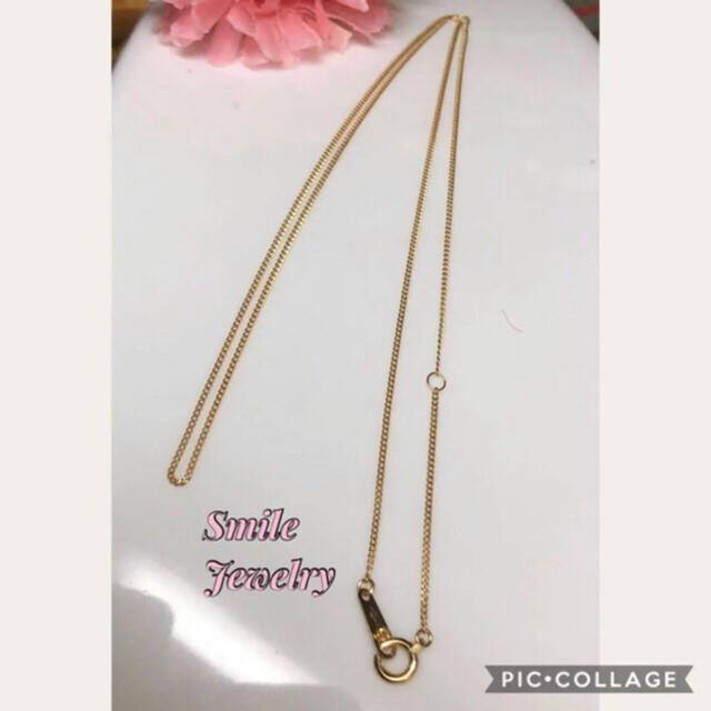 355. k18  2面喜平 ネックレスチェーン 45cm レディースのアクセサリー(ネックレス)の商品写真