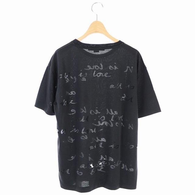 Stella McCartney(ステラマッカートニー)のステラマッカートニー シアーロゴTシャツ カットソー 半袖  40 黒 レディースのトップス(Tシャツ(半袖/袖なし))の商品写真