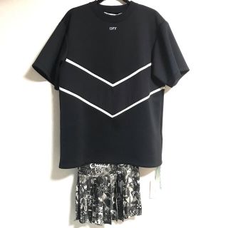 オフホワイト(OFF-WHITE)のOFF-WHITE ワンピース　Graphite Intarsia Dress (ひざ丈ワンピース)