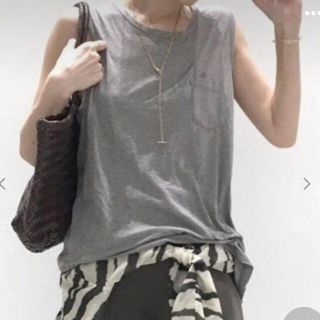 アパルトモンドゥーズィエムクラス(L'Appartement DEUXIEME CLASSE)の※専用※used【JAMES PERSE】ポケット付きTank Top(カットソー(半袖/袖なし))