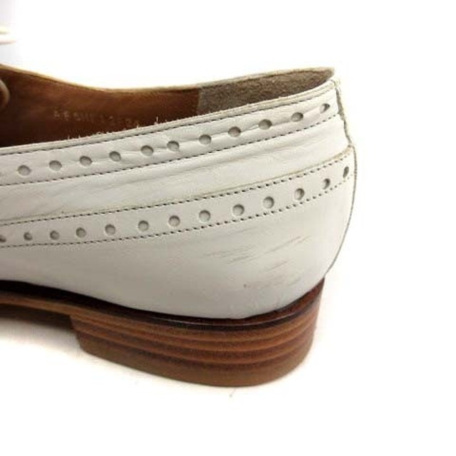 REGAL(リーガル)のリーガル メダリオンシューズ ローファー ウィングチップ 24.0cm 白 レディースの靴/シューズ(ローファー/革靴)の商品写真