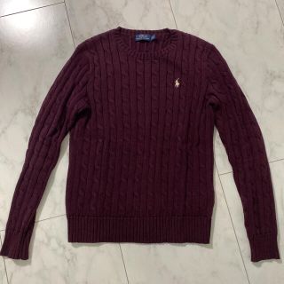 ポロラルフローレン(POLO RALPH LAUREN)のラルフローレン　赤カーキ色　ニットセーター(ニット/セーター)