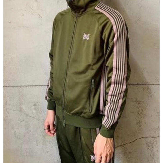 XLサイズ BEAMS × NEEDLES TRACK JACKET オリーブ-