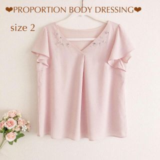 プロポーションボディドレッシング(PROPORTION BODY DRESSING)の美品*PBD*ブラウス トップス(シャツ/ブラウス(半袖/袖なし))