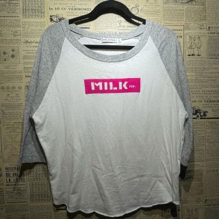 ミルクフェド(MILKFED.)のMILK FED ミルクフェド 7分丈Tシャツ S(Tシャツ(長袖/七分))