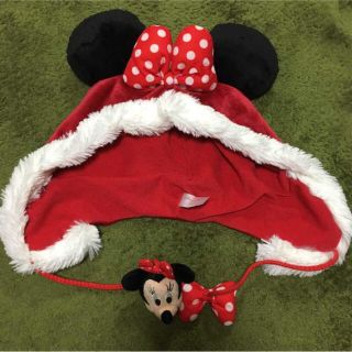 ディズニー(Disney)のディズニーリゾート 帽子 ミニー クリスマス(小道具)