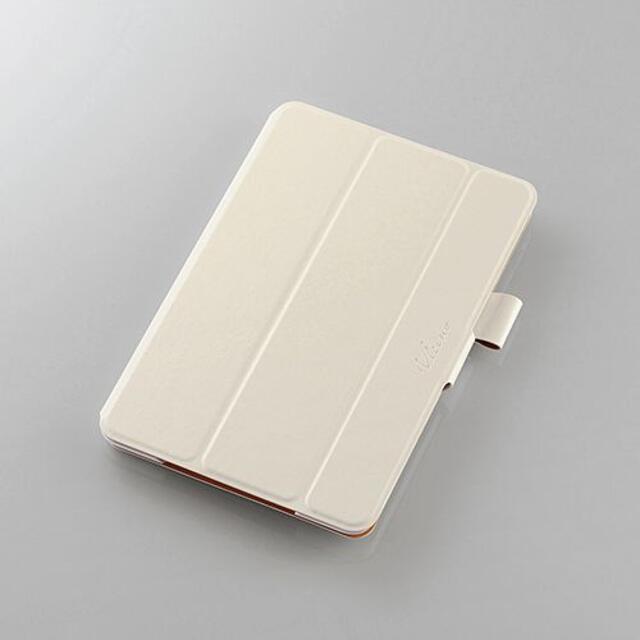 ELECOM(エレコム)のiPad mini 4用360度回転フラップカバー ホワイト スマホ/家電/カメラのPC/タブレット(タブレット)の商品写真