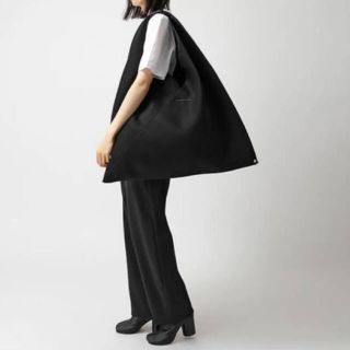 MM6 ジャパニーズトートバッグ ラージ トートバッグ メッシュ-