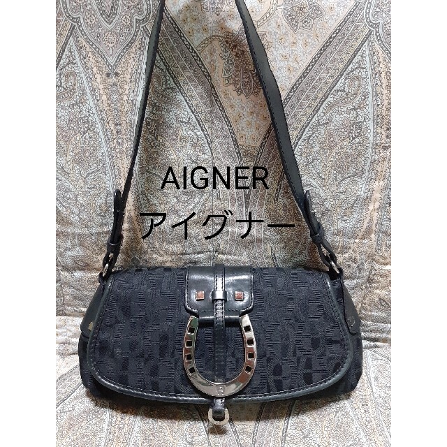 AIGNER(アイグナー)のアイグナー AIGNER 本革コンビ/ショルダーバック レディースのバッグ(ショルダーバッグ)の商品写真