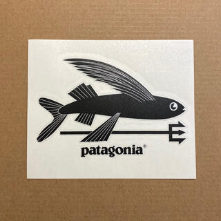パタゴニア(patagonia)のパタゴニア FCD サーフボード ステッカー 黒 フライングフィッシュ 魚(サーフィン)