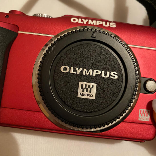オリンパス OLYMPUS E-PL1s 赤 レッド ミラーレスカメラ 一眼レフ