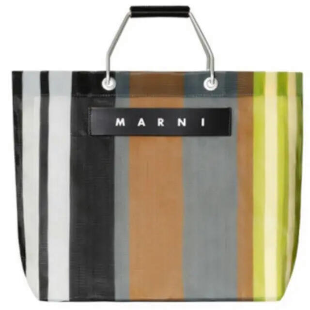 Marni(マルニ)の【mai様専用】MARNI マルニ ストライプバッグ  ソフトベージュ　新品 レディースのバッグ(トートバッグ)の商品写真