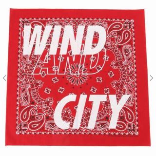 シー(SEA)のwind and sea ウィンダンシー bandanna バンダナ red 赤(バンダナ/スカーフ)