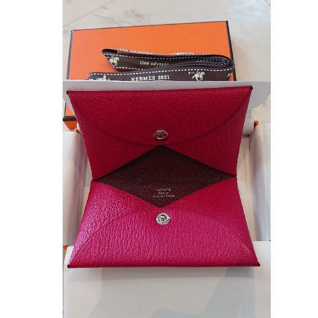 豪奢な Hermes - エルメスカルヴィ 名刺入れ/定期入れ - gguni.ge