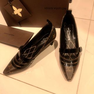 ルイヴィトン(LOUIS VUITTON)のniko様専用  LOUIS VUITTONモノグラムパンプス ヒール ミュール(ハイヒール/パンプス)