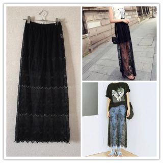 ラブボート(LOVE BOAT)のBlack☞lace long skirt(ロングスカート)