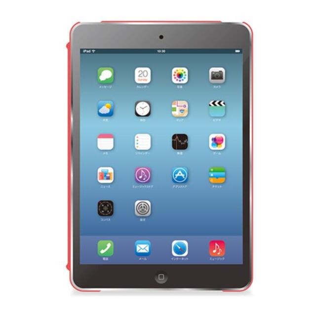 ELECOM(エレコム)のiPad mini/mini2/mini3用クレバーシェルカバー マットレッド スマホ/家電/カメラのPC/タブレット(タブレット)の商品写真