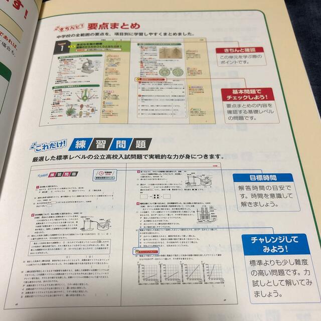 旺文社(オウブンシャ)のきちんとこれだけ公立高校　入試対策　問題集　理科 エンタメ/ホビーの本(語学/参考書)の商品写真