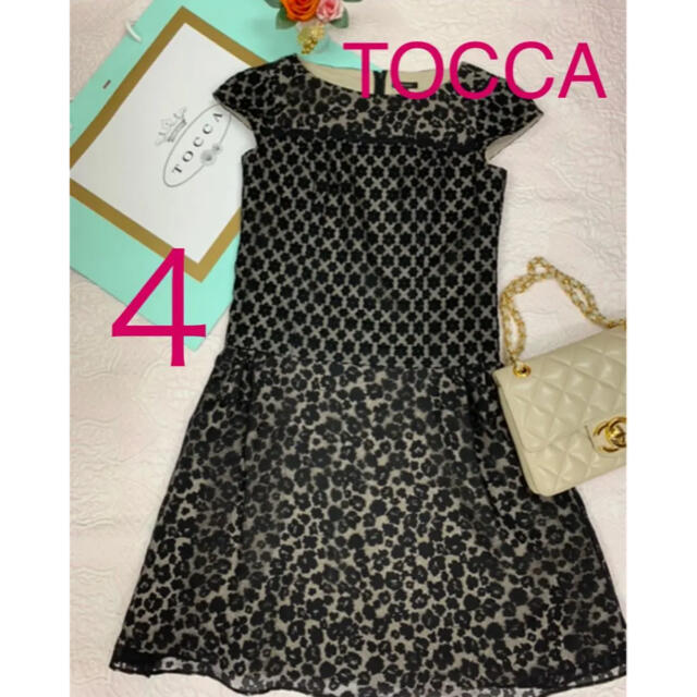 TOCCA フラワーレイヤード　ドレス　４