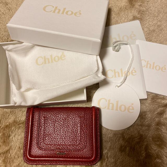 Chloe(クロエ)のカードケース　ボルドー色 レディースのファッション小物(パスケース/IDカードホルダー)の商品写真