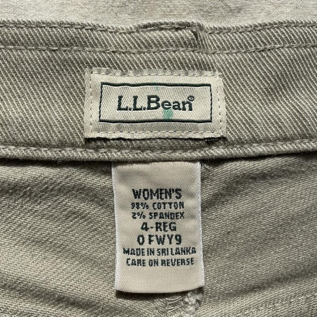 L.L.Bean(エルエルビーン)の90s 古着 L.L.Bean フレア デニムパンツ ベージュ ビンテージ レディースのパンツ(デニム/ジーンズ)の商品写真