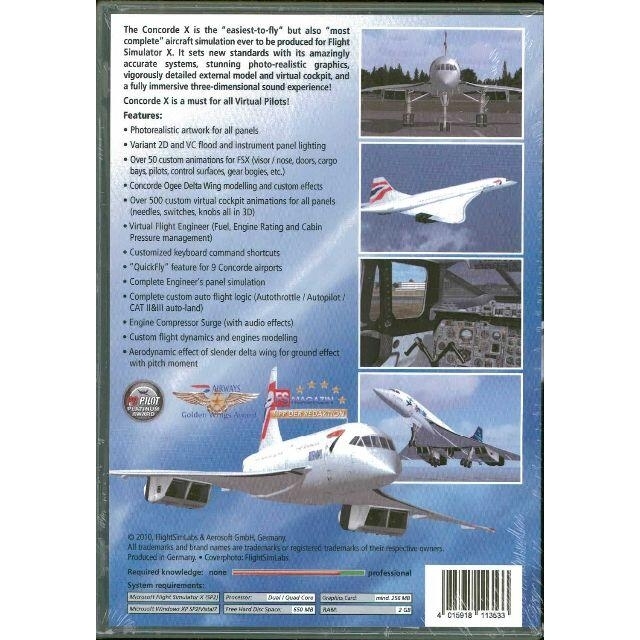 新品 Concorde X (FSX) コンコルド アドオンソフト 1