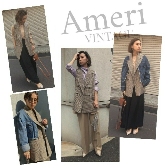 Ameri VINTAGE(アメリヴィンテージ)のAmeri VEST LAYERED DENIM JACKET レディースのジャケット/アウター(Gジャン/デニムジャケット)の商品写真