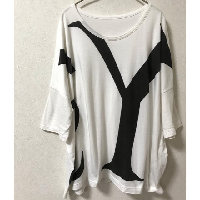 Y's(ワイズ)の【定価¥43,549】Y's ヨウジ ロゴオーバーサイズカットソー 男女兼用 レディースのトップス(Tシャツ(半袖/袖なし))の商品写真