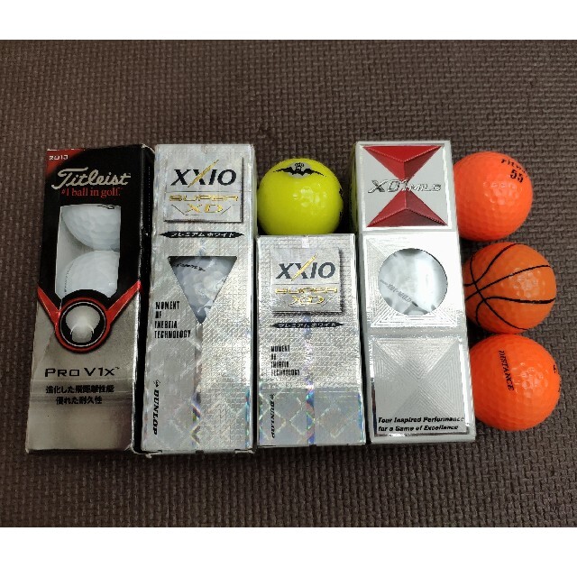 Titleist(タイトリスト)の新品タイトリストTitleist,XXIO,TOURSTAGE+色付ゴルフボール スポーツ/アウトドアのゴルフ(その他)の商品写真